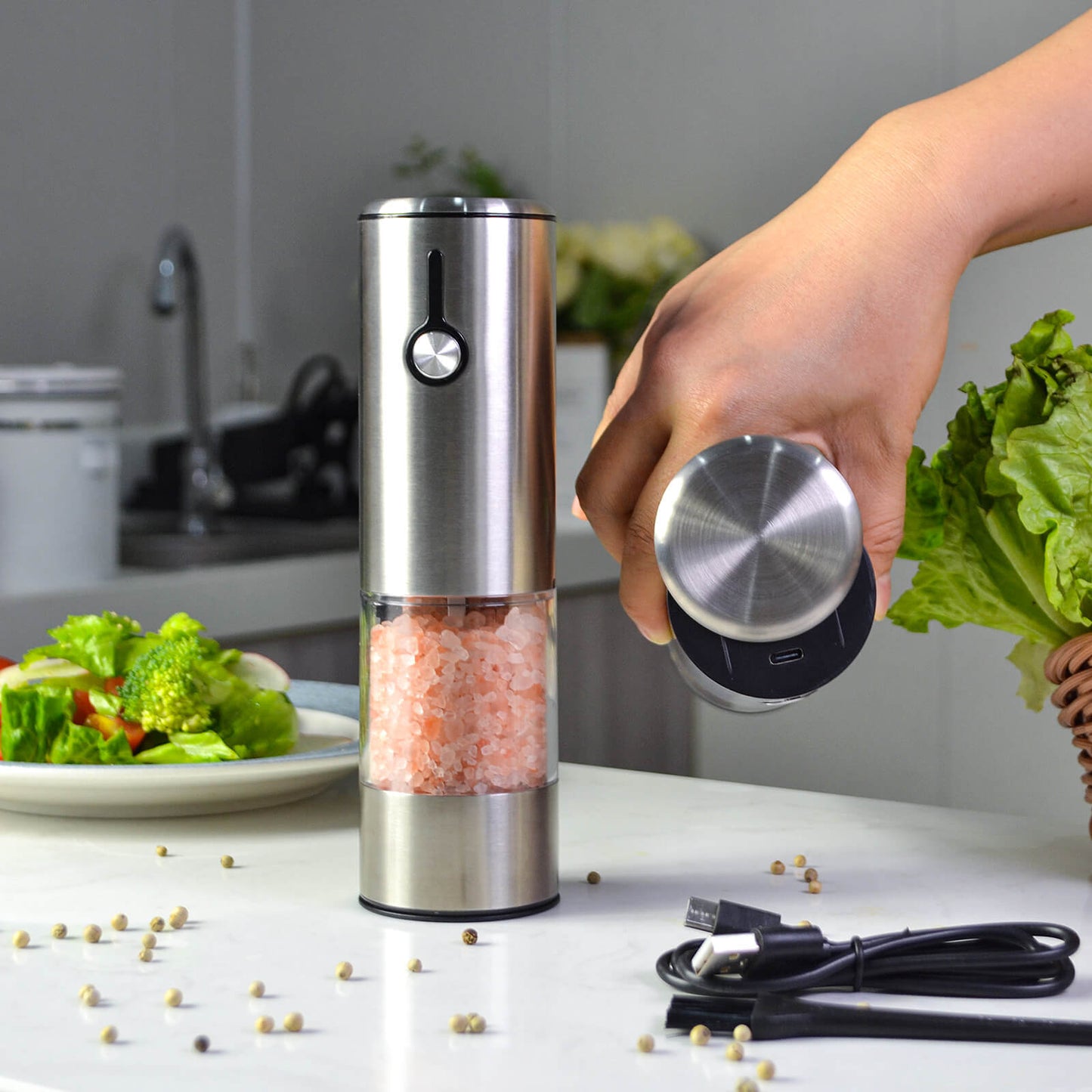 PrecisionGrind Pro – Electric Salt & Pepper Set