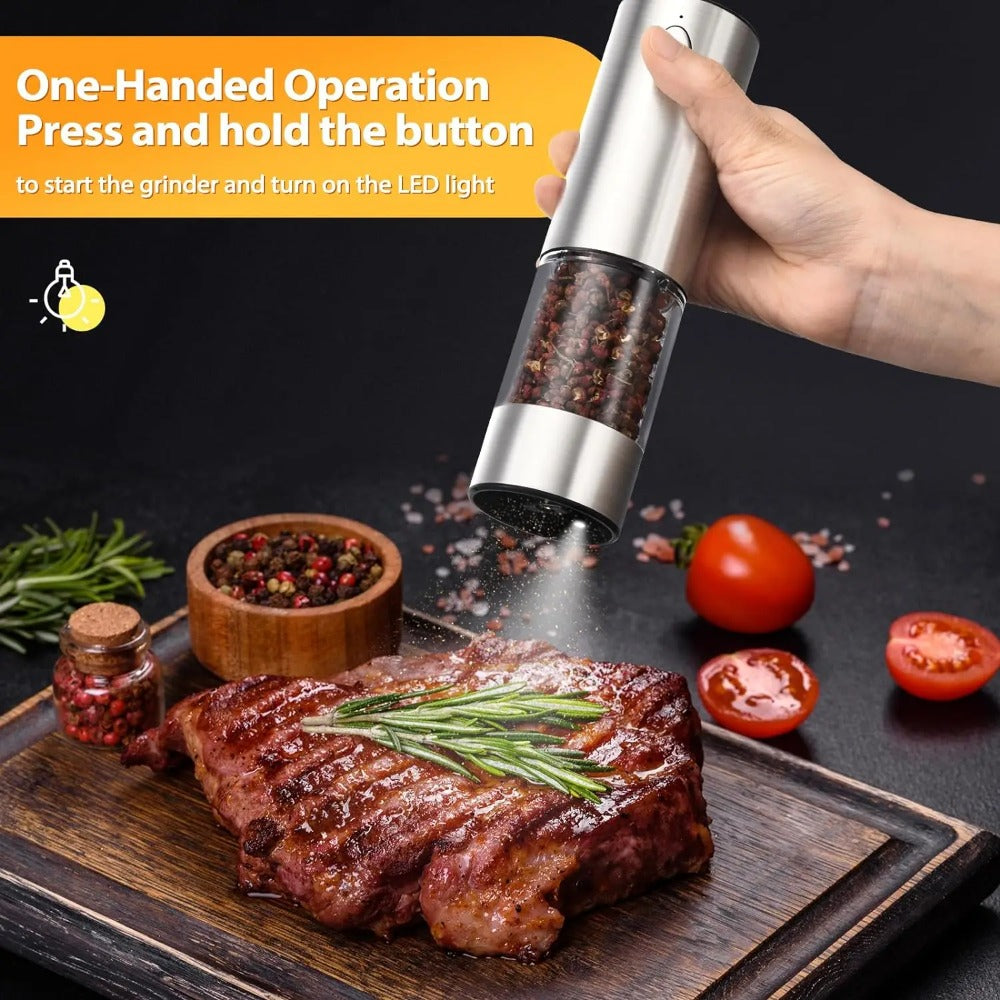 PrecisionGrind Pro – Electric Salt & Pepper Set